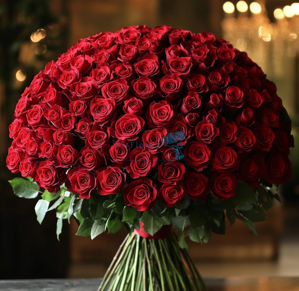 Букет роз 151 красная роза